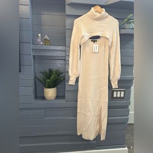 Sweater dress two piece